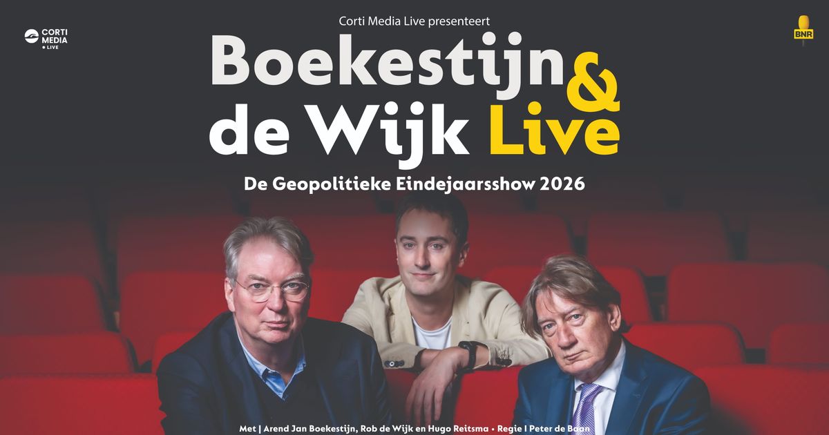 Boekestijn & De Wijk Live: Eindejaars 26 — Arend-Jan Boekestijn, Rob de Wijk en Hugo Reitsma