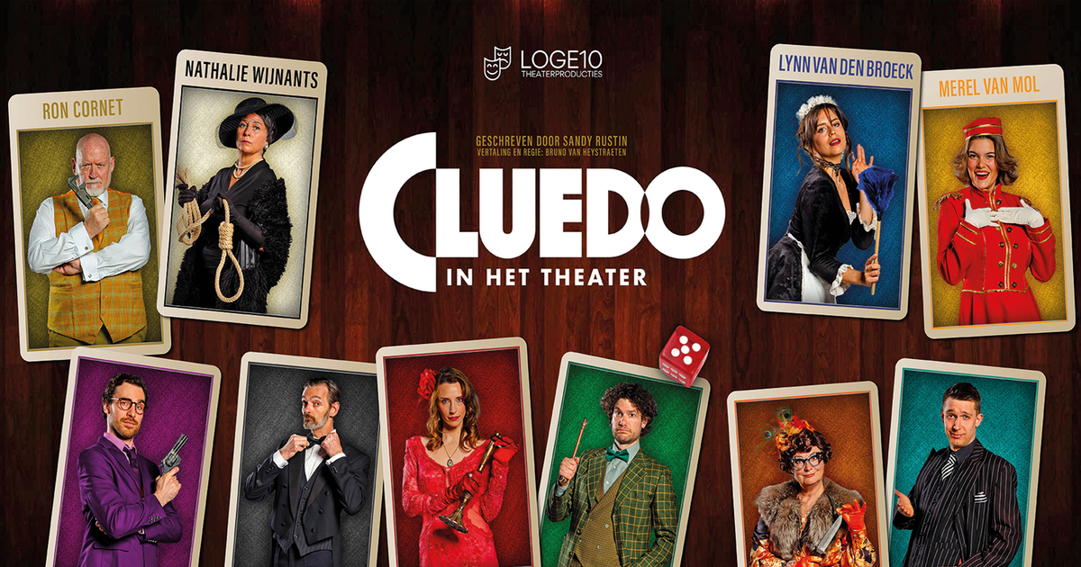 Cluedo in het theater — Lynn Van den Broeck, Ron Cornet, Danny Timmermans e.a.
